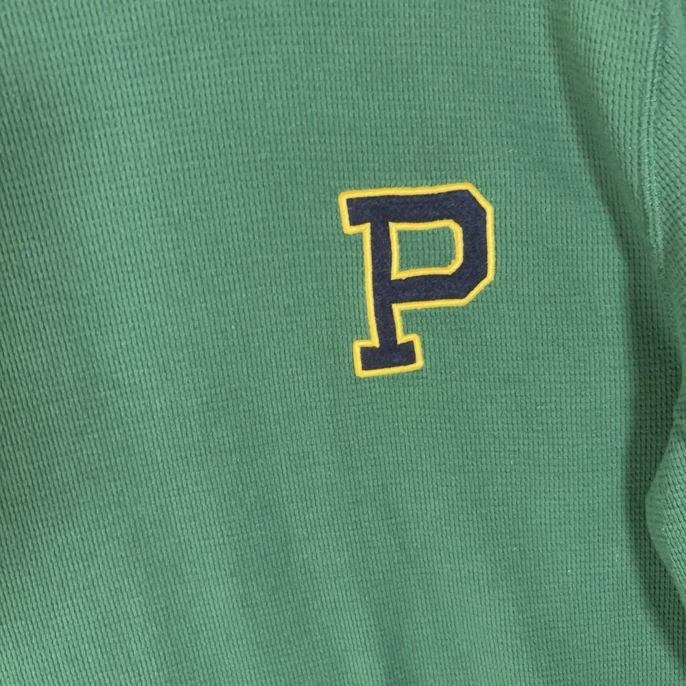 Polo Ralph Lauren Sleepwear Shirt Mens 2XL‎ Green Waffle Knit Embroidered Logo